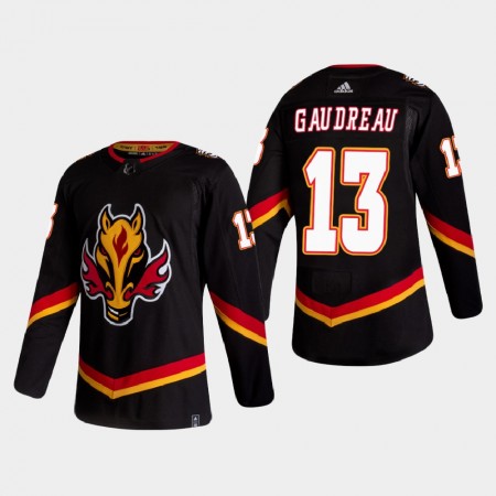 Pánské Hokejový Dres Calgary Flames Dresy Johnny Gaudreau 13 2020-21 Reverse Retro Authentic